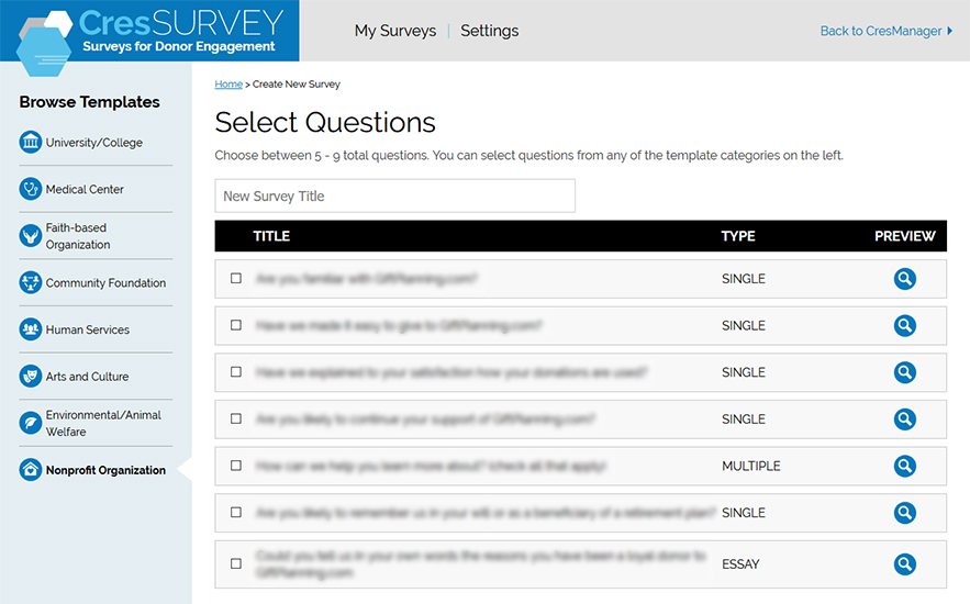 Survey Questions