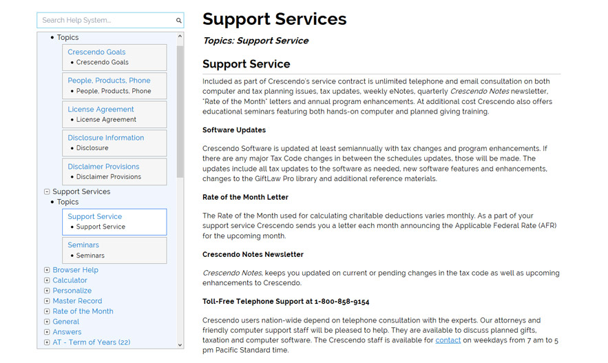 Crescendo Software Support Services